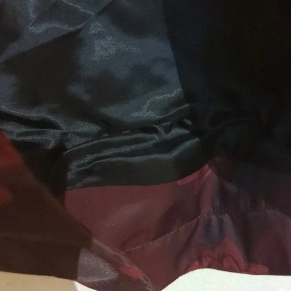 New Coach jacquard floral print leather trim parka Rain jacket size small - Picture 7 of 14